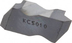 Kennametal - NTF3 Grade KC5010, Internal/External Partial Profile 60° Threading Insert - 0.6 to 2.5mm & 10 to 44 TPI Ext Pitch, 10 to 2.5mm & 9 to 24 TPI Int Pitch, Left Hand Insert, TiAlN Finish, Carbide - Americas Industrial Supply