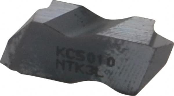 Kennametal - NTK3 Grade KC5010, Internal/External Partial Profile 60° Threading Insert - 0.6 to 2.5mm & 10 to 44 TPI Ext Pitch, 10 to 2.5mm & 9 to 24 TPI Int Pitch, Left Hand Insert, TiAlN Finish, Carbide - Americas Industrial Supply