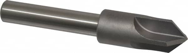 Keo - 3/4" Head Diam, 1/2" Shank Diam, 4 Flute 90° High Speed Steel Countersink - Bright Finish, 4-1/8" OAL, Single End, Straight Shank, Right Hand Cut - Americas Industrial Supply