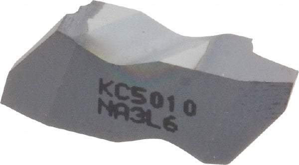 Kennametal - NA3 Grade KC5010, Internal/External Acme Threading Insert - 6 TPI Int Pitch, Left Hand Insert, TiAlN Finish, Carbide - Americas Industrial Supply