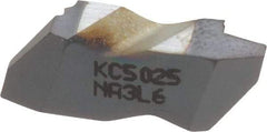 Kennametal - NA3 Grade KC5025, Internal/External Acme Threading Insert - 6 TPI Int Pitch, Left Hand Insert, TiAlN Finish, Carbide - Americas Industrial Supply