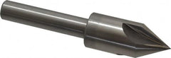 Interstate - 7/8" Head Diam, 1/2" Shank Diam, 4 Flute 60° High Speed Steel Countersink - Americas Industrial Supply