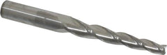 Accupro - 2° Taper Angle per Side, 1/4" Small End Diam, 2-1/4" LOC, Solid Carbide 3 Flute Tapered Square End Mill - 4-1/2" OAL, 7/16" Shank Diam, Spiral Flute - Americas Industrial Supply