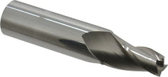 Accupro - 7° Taper Angle per Side, 1/2" Small End Diam, 1-1/4" LOC, Solid Carbide 3 Flute Tapered Square End Mill - 4" OAL, 7/8" Shank Diam - Americas Industrial Supply