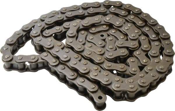 Browning - 1" Pitch, ANSI 80H, Heavy Series Roller Chain - Chain No. 80H, 10 Ft. Long, 5/8" Roller Diam, 5/8" Roller Width - Americas Industrial Supply