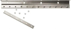 Steiner - 6' Long Galvanized Steel Dock Strip Door Mounting Hardware - Use with Strip Door - Americas Industrial Supply