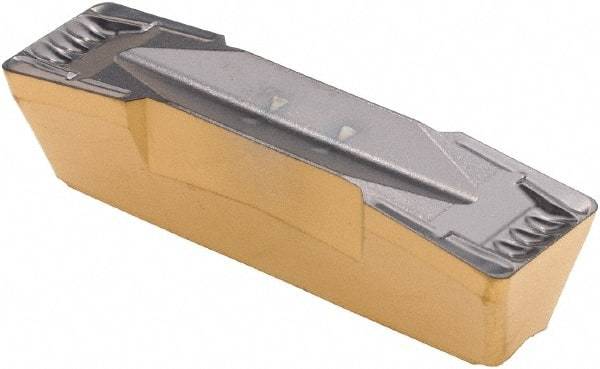 Iscar - 808GDMY Grade IC808, 8mm Cutting Width Carbide Grooving Insert - 27mm Max Depth of Cut, Neutral, 0.8mm Corner Radius, TiAlN Finish - Americas Industrial Supply