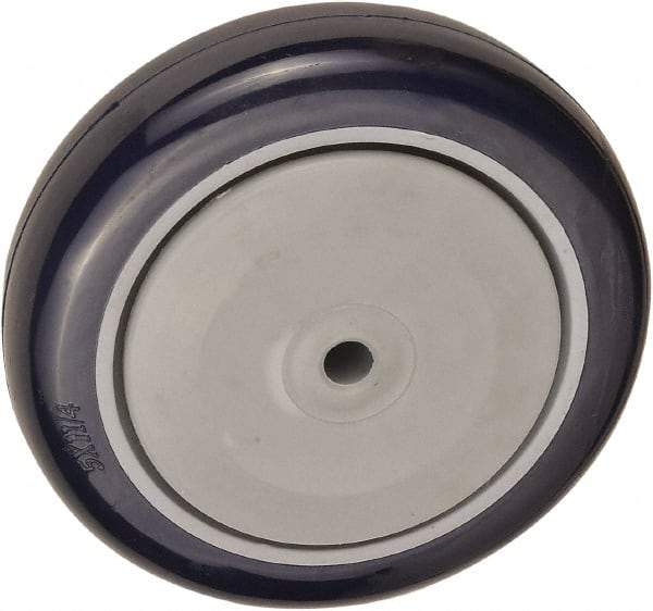 Value Collection - 5 Inch Diameter x 1-1/4 Inch Wide, Polyurethane Caster Wheel - 440 Lb. Capacity, 1-3/8 Inch Hub Length, 3/8 Inch Axle Diameter, Ball Bearing - Americas Industrial Supply