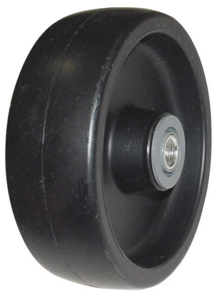 Value Collection - 5 Inch Diameter x 1-1/2 Inch Wide, Polyolefin Caster Wheel - 350 Lb. Capacity, 1-5/8 Inch Hub Length, 1/2 Inch Axle Diameter, Roller Bearing - Americas Industrial Supply