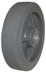 Value Collection - 6 Inch Diameter x 2 Inch Wide, Solid Rubber Caster Wheel - 400 Lb. Capacity, 2-3/16 Inch Hub Length, 1/2 Inch Axle Diameter, Roller Bearing - Americas Industrial Supply