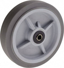 Value Collection - 8 Inch Diameter x 2 Inch Wide, Solid Rubber Caster Wheel - 500 Lb. Capacity, 2-3/16 Inch Hub Length, 1/2 Inch Axle Diameter, Roller Bearing - Americas Industrial Supply