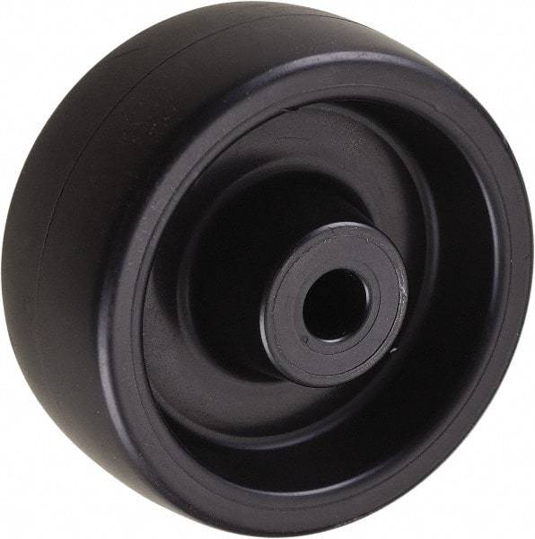 Value Collection - 3 Inch Diameter x 1-1/4 Inch Wide, Polyolefin Caster Wheel - 210 Lb. Capacity, 1-1/2 Inch Hub Length, 3/8 Inch Axle Diameter, Plain Bearing - Americas Industrial Supply