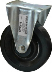 Value Collection - 5" Diam x 1-1/4" Wide x 6-15/32" OAH Top Plate Mount Rigid Caster - Polyurethane, 220 Lb Capacity, Ball Bearing, 2-7/8 x 3-5/8" Plate - Americas Industrial Supply