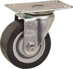 Value Collection - 3" Diam x 1-1/4" Wide x 3-3/4" OAH Top Plate Mount Swivel Caster - Polyurethane, 210 Lb Capacity, Ball Bearing, 3-5/8 x 2-7/8" Plate - Americas Industrial Supply
