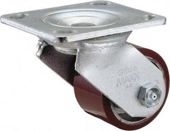 Value Collection - 3" Diam x 2" Wide x 4-1/2" OAH Top Plate Mount Swivel Caster - Polyurethane, 540 Lb Capacity, Roller Bearing, 4 x 4-1/2" Plate - Americas Industrial Supply