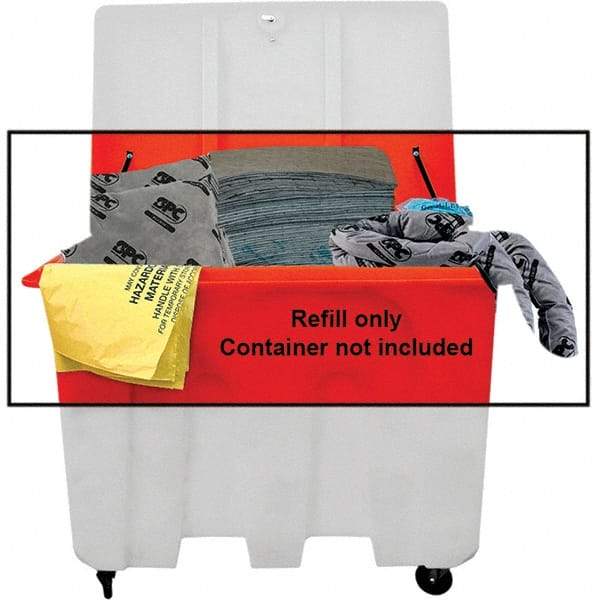 Brady SPC Sorbents - 184 Gal Capacity Universal Spill Kit - No Container Included - Refill Only - Americas Industrial Supply