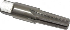 Interstate - 1/4" Pipe, 0.472" Diam, 13/32" Small End Diam, Straight Shank, 1-1/16" Flute, Taper Pipe Reamer - Americas Industrial Supply