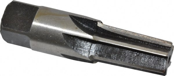 Interstate - 3/8" Pipe, 0.606" Diam, 0.54" Small End Diam, Straight Shank, 1-1/16" Flute, Taper Pipe Reamer - Americas Industrial Supply