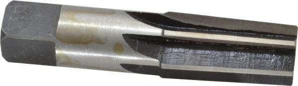 Interstate - 1/2" Pipe, 3/4" Diam, 0.665" Small End Diam, Straight Shank, 1-3/8" Flute, Taper Pipe Reamer - Americas Industrial Supply