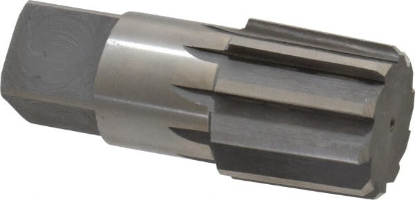 Interstate - 1-1/2" Pipe, 1.793" Diam, 1.684" Small End Diam, Straight Shank, 1-3/4" Flute, Taper Pipe Reamer - Americas Industrial Supply