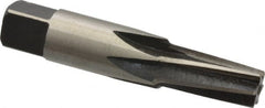Interstate - 1/8" Pipe, 0.362" Diam, 0.316" Small End Diam, Straight Shank, 3/4" Flute, Taper Pipe Reamer - Americas Industrial Supply