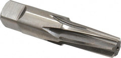Interstate - 1/4" Pipe, 0.472" Diam, 13/32" Small End Diam, Straight Shank, 1-1/16" Flute, Taper Pipe Reamer - Americas Industrial Supply