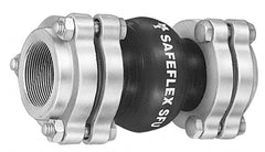 Mason Ind. - 1-1/4" Pipe, EPDM Single Arch Pipe Expansion Joint - 8" Long, 3/8" Extension, 3/4" Compression, 250 Max psi, Female NPT - Americas Industrial Supply