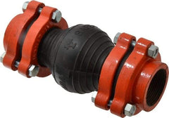 Mason Ind. - 1-1/2" Pipe, EPDM Single Arch Pipe Expansion Joint - 8" Long, 3/8" Extension, 3/4" Compression, 250 Max psi, Female NPT - Americas Industrial Supply