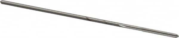 Made in USA - 1/16" High Speed Steel 4 Flute Chucking Reamer - Straight Flute, 0.0585" Straight Shank, 1/2" Flute Length, 2-1/2" OAL - Americas Industrial Supply
