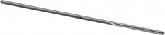 Made in USA - 1/16" High Speed Steel 4 Flute Chucking Reamer - Straight Flute, 0.0585" Straight Shank, 1/2" Flute Length, 2-1/2" OAL - Americas Industrial Supply
