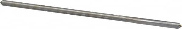 Made in USA - 1/8" High Speed Steel 4 Flute Chucking Reamer - Straight Flute, 0.119" Straight Shank, 7/8" Flute Length, 3-1/2" OAL - Americas Industrial Supply