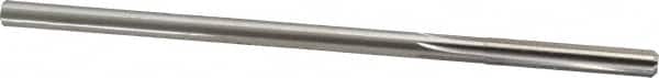 Made in USA - 7/32" High Speed Steel 6 Flute Chucking Reamer - Straight Flute, 0.2075" Straight Shank, 1-1/4" Flute Length, 5" OAL - Americas Industrial Supply