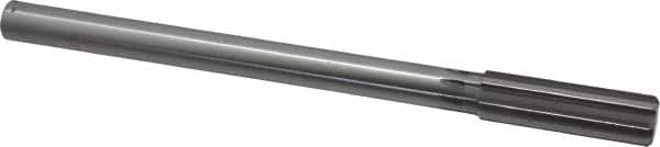 Made in USA - 11/16" High Speed Steel 8 Flute Chucking Reamer - Straight Flute, 0.5615" Straight Shank, 2-1/4" Flute Length, 9" OAL - Americas Industrial Supply