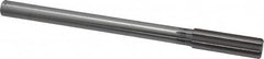 Made in USA - 11/16" High Speed Steel 8 Flute Chucking Reamer - Straight Flute, 0.5615" Straight Shank, 2-1/4" Flute Length, 9" OAL - Americas Industrial Supply
