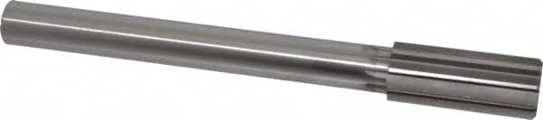 Made in USA - 1-5/16" High Speed Steel 10 Flute Chucking Reamer - Straight Flute, 1" Straight Shank, 3" Flute Length, 11-1/2" OAL - Americas Industrial Supply