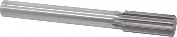 Made in USA - 1-1/2" High Speed Steel 10 Flute Chucking Reamer - Straight Flute, 1-1/4" Straight Shank, 3-1/2" Flute Length, 12-1/2" OAL - Americas Industrial Supply