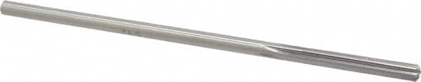 Made in USA - #2 High Speed Steel 6 Flute Chucking Reamer - Straight Flute, 0.2173" Straight Shank, 1-1/2" Flute Length, 6" OAL - Americas Industrial Supply