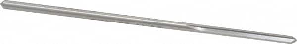 Made in USA - #32 High Speed Steel 4 Flute Chucking Reamer - Straight Flute, 0.112" Straight Shank, 7/8" Flute Length, 3-1/2" OAL - Americas Industrial Supply