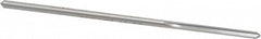 Made in USA - #32 High Speed Steel 4 Flute Chucking Reamer - Straight Flute, 0.112" Straight Shank, 7/8" Flute Length, 3-1/2" OAL - Americas Industrial Supply