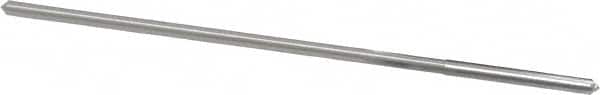 Made in USA - #40 High Speed Steel 4 Flute Chucking Reamer - Straight Flute, 0.0928" Straight Shank, 7/8" Flute Length, 3-1/2" OAL - Americas Industrial Supply