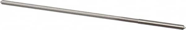 Made in USA - #45 High Speed Steel 4 Flute Chucking Reamer - Straight Flute, 0.0771" Straight Shank, 3/4" Flute Length, 3" OAL - Americas Industrial Supply