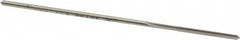 Made in USA - #47 High Speed Steel 4 Flute Chucking Reamer - Straight Flute, 0.072" Straight Shank, 3/4" Flute Length, 3" OAL - Americas Industrial Supply