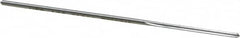 Made in USA - #51 High Speed Steel 4 Flute Chucking Reamer - Straight Flute, 0.066" Straight Shank, 3/4" Flute Length, 3" OAL - Americas Industrial Supply