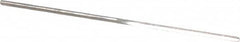 Made in USA - #66 High Speed Steel 3 Flute Chucking Reamer - Straight Flute, 0.033" Straight Shank, 1/2" Flute Length, 1-3/8" OAL - Americas Industrial Supply