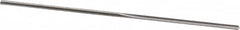 Made in USA - #69 High Speed Steel 3 Flute Chucking Reamer - Straight Flute, 0.0292" Straight Shank, 1/2" Flute Length, 1-3/8" OAL - Americas Industrial Supply