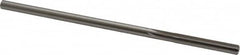 Made in USA - Letter D High Speed Steel 6 Flute Chucking Reamer - Straight Flute, 0.2329" Straight Shank, 1-1/2" Flute Length, 6" OAL - Americas Industrial Supply
