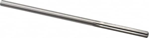 Made in USA - Letter F High Speed Steel 6 Flute Chucking Reamer - Straight Flute, 1/4" Straight Shank, 1-1/2" Flute Length, 6" OAL - Americas Industrial Supply
