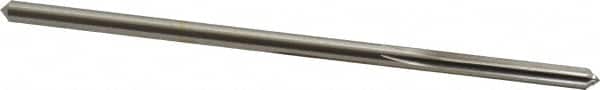 Made in USA - 4.5mm High Speed Steel 6 Flute Chucking Reamer - Straight Flute, 0.1704" Straight Shank, 1-1/8" Flute Length, 4-1/2" OAL - Americas Industrial Supply