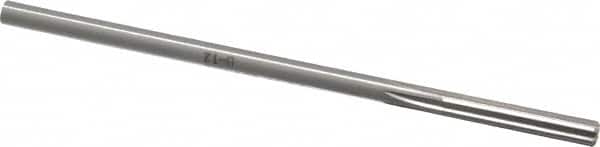 Made in USA - 5.5mm High Speed Steel 6 Flute Chucking Reamer - Straight Flute, 0.2075" Straight Shank, 1-1/4" Flute Length, 5" OAL - Americas Industrial Supply