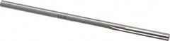 Made in USA - 5.5mm High Speed Steel 6 Flute Chucking Reamer - Straight Flute, 0.2075" Straight Shank, 1-1/4" Flute Length, 5" OAL - Americas Industrial Supply